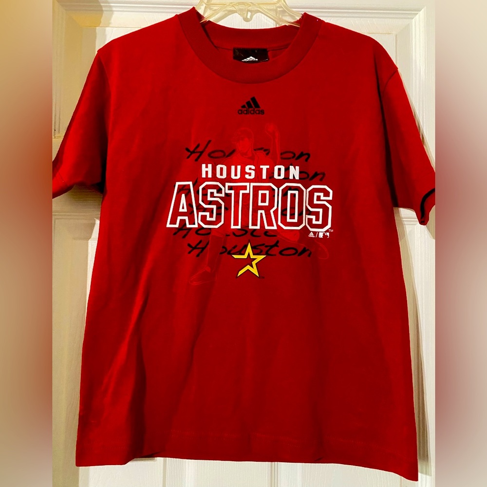 Vintage Boys Houston Astros Youth Medium Tee Adidas Brand